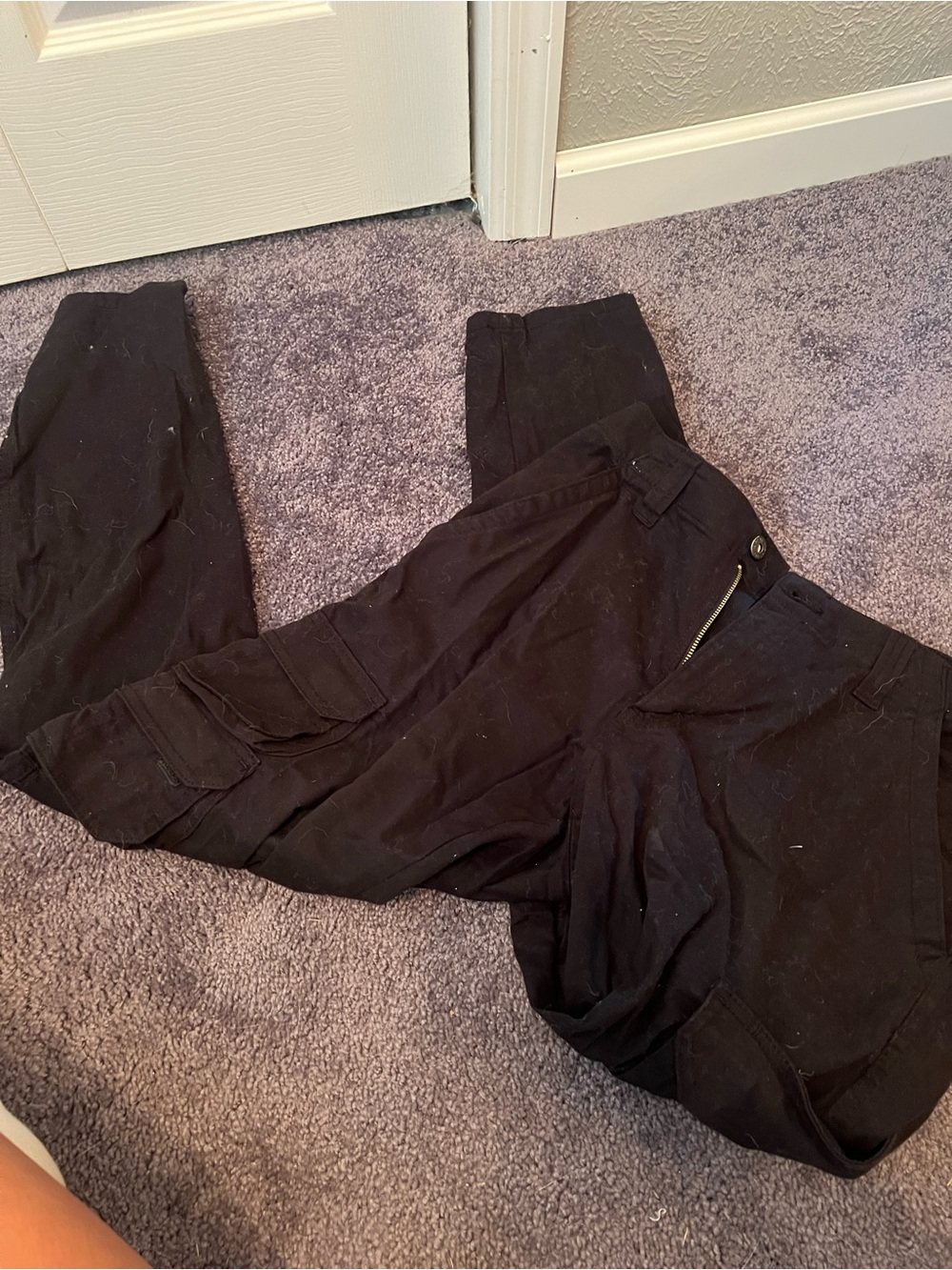 Wrangler Black Regular Taper Cargo Pants